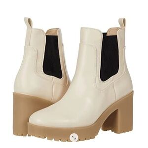 Chinese Laundry Cream Chelsea Boots